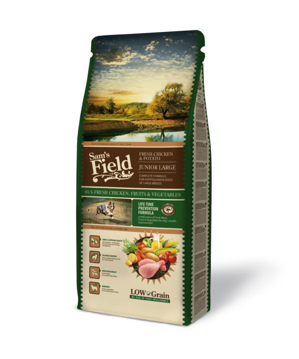 Sam's Field Chien Junior Large - Chicken & Potato (Indisponible sur le site)