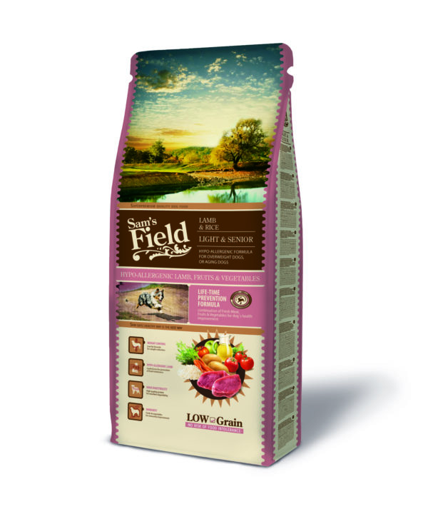 Sam's Field Chien Light & Senior - Lamb & Rice Hypoallergénique